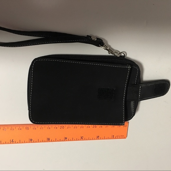 WALLET/PHONE CASE. BLACK. ATTACHED TO BELT - Picture 2 of 5